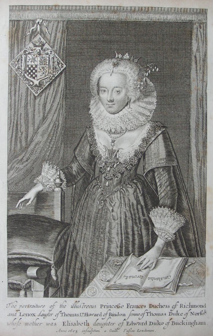 Print - The portraiture of the illustreous Princess Frances Duchess of Richmond... - Van